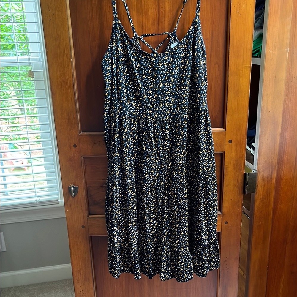 Floral Black Dress